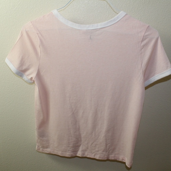 H&M Short T-shirt in powder pink - Picture 2 of 3